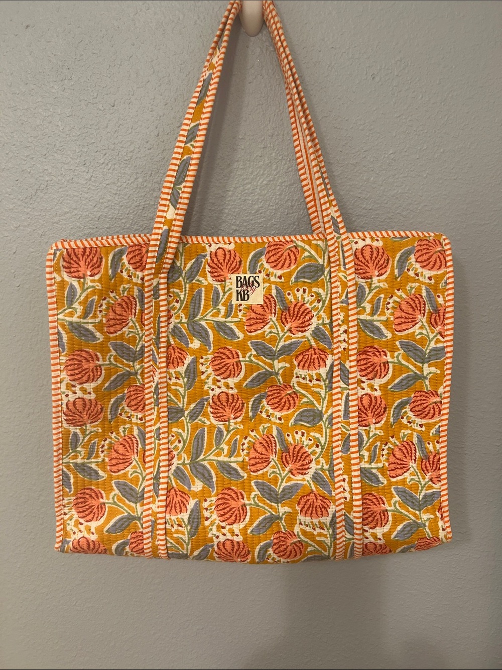 Artisan-crafted Quilted Tote Bag